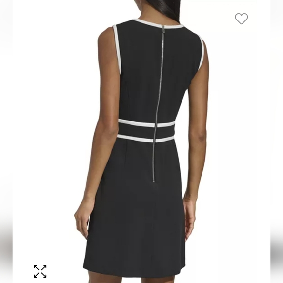 Nwt KARL LAGERFELD PARIS contrast dress - Picture 4 of 14